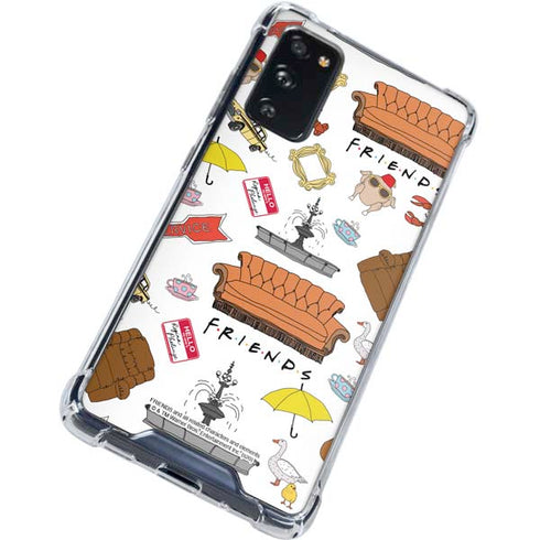 Warner Bros Classic FRIENDS Icons Galaxy S20 FE Clear Case